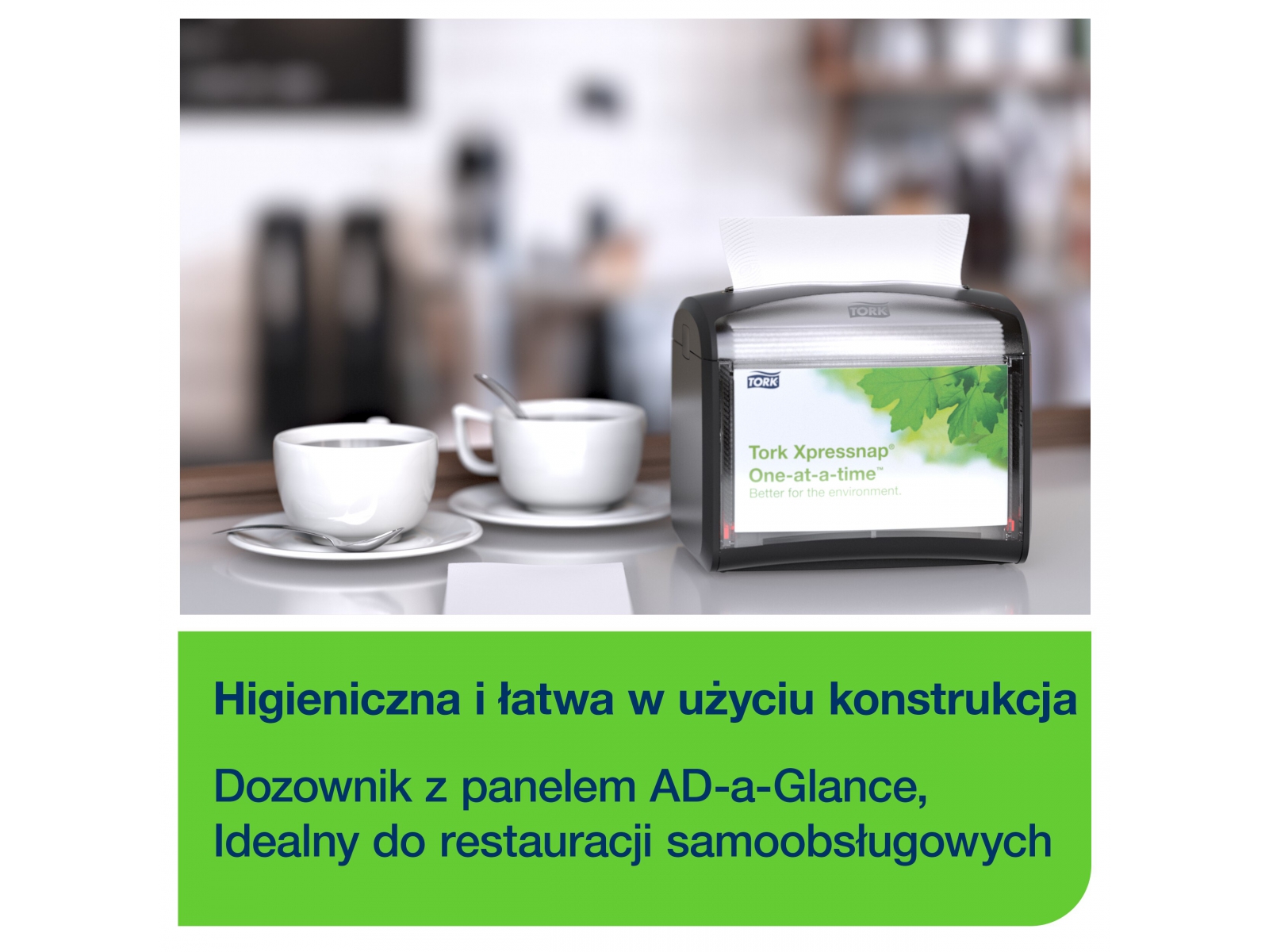 Tork Xpressnap® 272611 dozownik N4 do serwetek na stolik Czarny